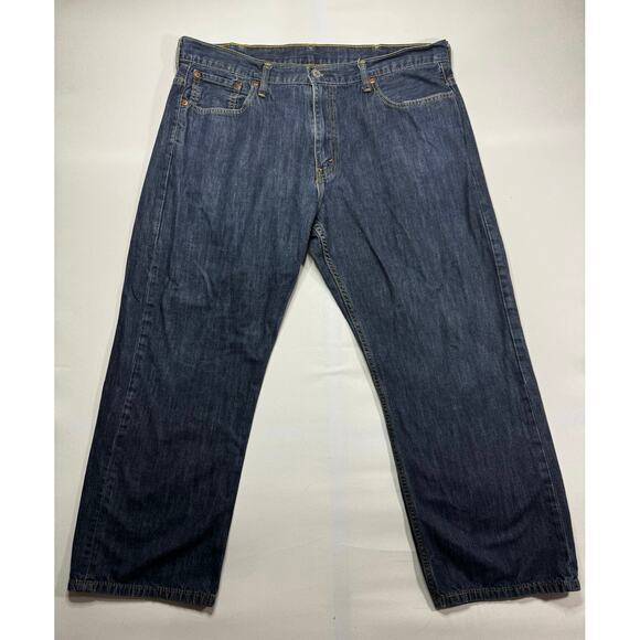 Levi's 569 Men's Loose Straight Fit Blue Denim Jeans - Size 38x30 (38x27.5) - Picture 1 of 5